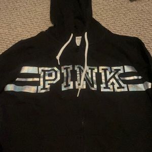Pink zip up hoodie